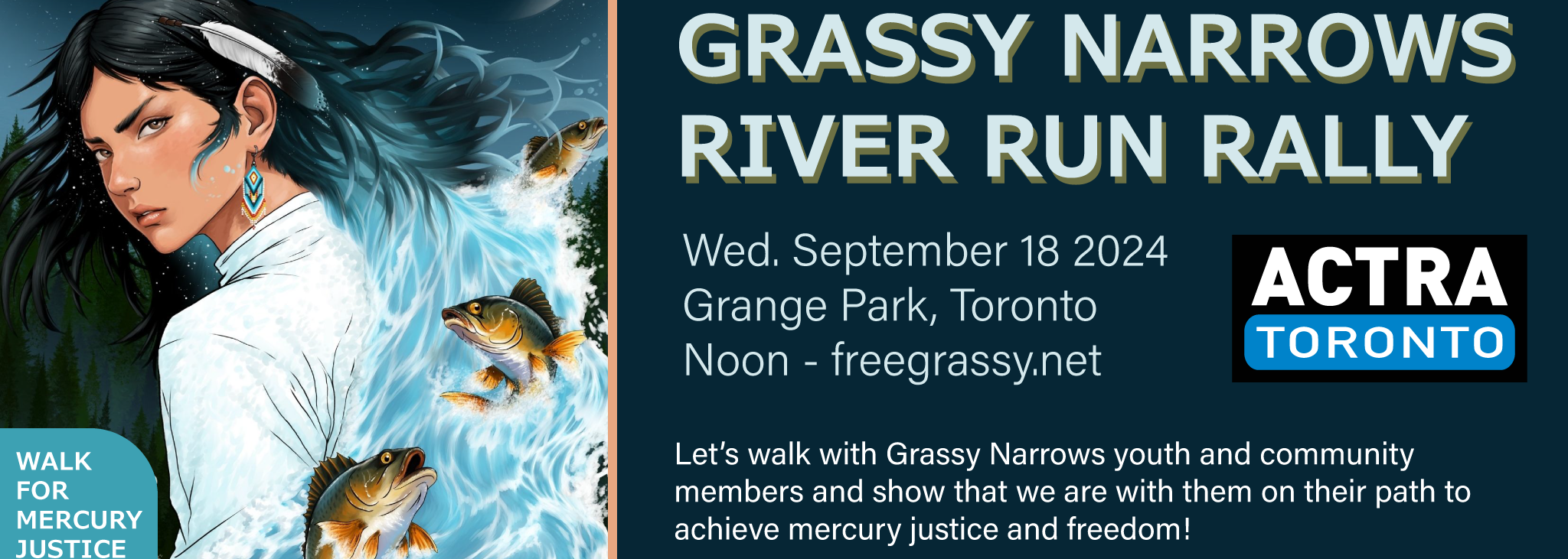 Grassy Narrows River Run Rally for Mercury Justice banner image