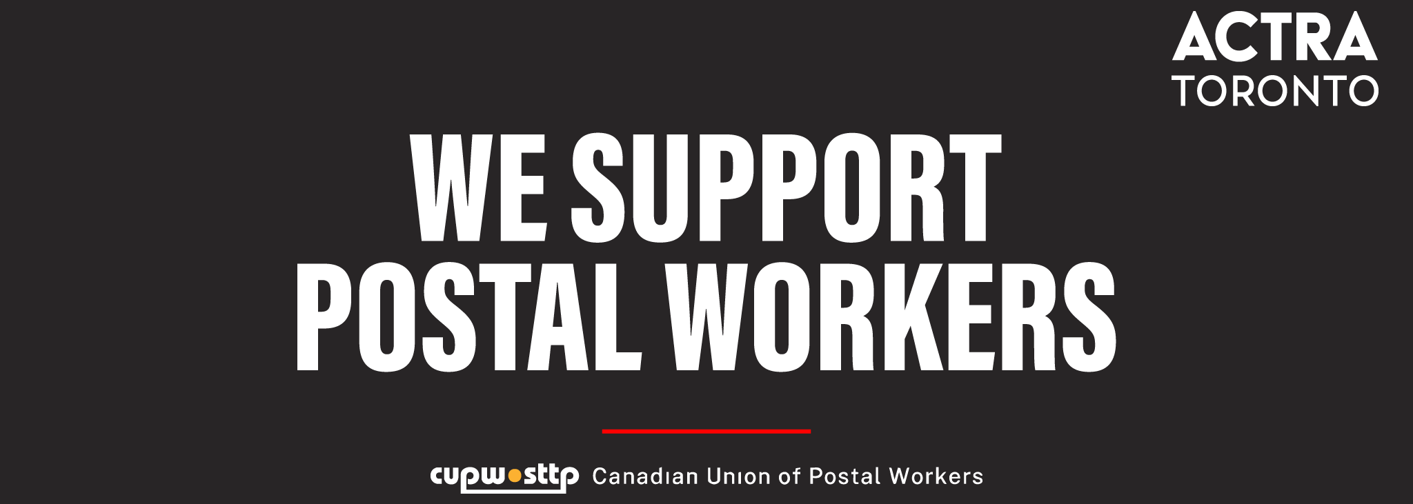 We support postal workers